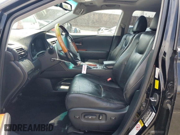 2010 Lexus RX 350 with VIN JTJZK1BA1A2407924, listed as a Copart auction lot 60111855 with 157,055 mi miles and Salvage title. Bid and sale history available at DreamBid. Image 7.