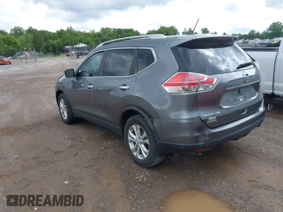 2015 Nissan Rogue SV with VIN KNMAT2MT5FP570653, listed as a IAAI auction lot 42159669 with 161,382 mi miles and . Bid and sale history available at carsss.com. Image 3.