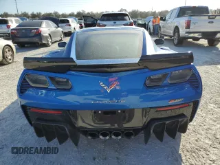 2016 Chevrolet Corvette Z06 1LZ with VIN 1G1YP2D64G5601801, listed as a Copart auction lot 76902984 with 8,455 mi miles and Salvage Title. Bid and sale history available at carsss.com. Image 6.