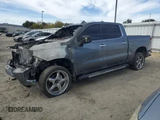 2021 Chevrolet Silverado 1500 LTZ with VIN 3GCUYGET5MG113918, listed as a Copart auction lot 75355524 with Not Provided miles and Non Repairable. Bid and sale history available at DreamBid. Image 1.