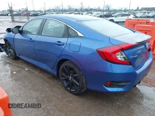 2020 Honda Civic Sedan Sport with VIN 2HGFC2F85LH588246, listed as a IAAI auction lot 41209597 with 45,220 mi miles. Bid and sale history available at carsss.com. Image 3.