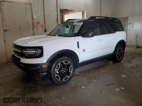 2021 Ford Bronco Sport Outer Banks z VIN 3FMCR9C61MRB07468, wystawiony jako Copart lot #55500605 z przebiegiem 34 586 mil mil oraz Szkoda całkowita • Salvage title. Historia ofert i sprzedaży dostępna na DreamBid. Obrazek 1.