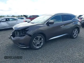 2016 Nissan Murano S z VIN 5N1AZ2MH1GN126009, wystawiony jako IAAI lot #42317308 z przebiegiem 95 820 mil mil oraz . Historia ofert i sprzedaży dostępna na DreamBid. Obrazek 2.