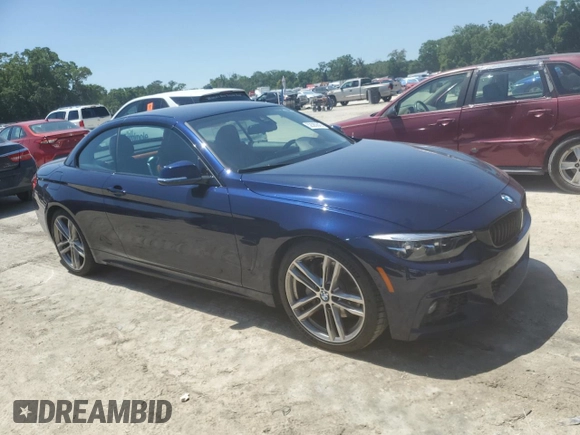 2018 BMW 4 Series 440i z VIN WBA4Z5C5XJEE16508, wystawiony jako Copart lot #52080845 z przebiegiem 57 184 mil mil oraz Szkoda całkowita • Salvage title. Historia ofert i sprzedaży dostępna na DreamBid. Obrazek 4.