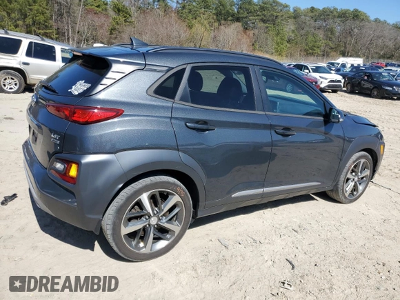 2019 Hyundai Kona Limited with VIN KM8K3CA50KU387412, listed as a Copart auction lot 50566095 with 124,779 mi miles and Salvage Title. Bid and sale history available at carsss.com. Image 3.