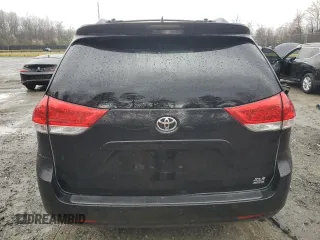 2011 Toyota Sienna XLE with VIN 5TDDK3DC2BS006769, listed as a Copart auction lot 48713455 with 136,348 mi miles and Salvage Title. Bid and sale history available at carsss.com. Image 6.
