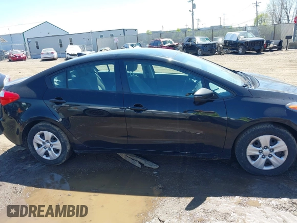 2015 Kia Forte LX with VIN KNAFK4A63F5419614, listed as a IAAI auction lot 42046799 with 117,596 mi miles. Bid and sale history available at carsss.com. Image 13.