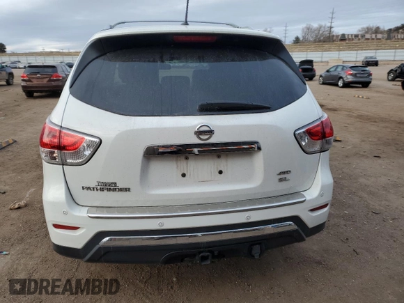 2013 Nissan Pathfinder Platinum with VIN 5N1AR2MM0DC645900, listed as a Copart auction lot 86576684 with 183,530 mi miles and Salvage Title. Bid and sale history available at carsss.com. Image 6.