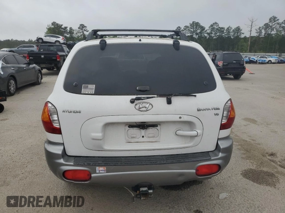 2003 Hyundai Santa Fe GLS with VIN KM8SC13D53U438588, listed as a Copart auction lot 51182585 with 140,507 mi miles and Salvage Title. Bid and sale history available at carsss.com. Image 6.