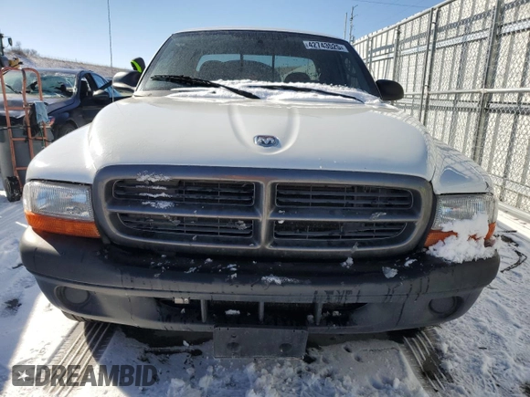 2002 Dodge Dakota with VIN 1B7GL12X62S584725, listed as a Copart auction lot 42743525 with 116,442 mi miles and Salvage Title. Bid and sale history available at carsss.com. Image 5.