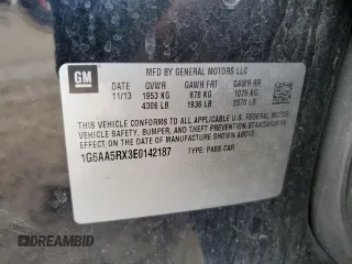 2014 Cadillac ATS Standard RWD z VIN 1G6AA5RX3E0142187, wystawiony jako Copart lot #58936105 z przebiegiem 195 041 mil mil oraz Czysty tytuł • Clean title. Historia ofert i sprzedaży dostępna na DreamBid. Obrazek 12.