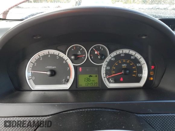 2009 Chevrolet Aveo 2LT z VIN KL1TG66E29B330570, wystawiony jako Copart lot #77913364 z przebiegiem 134 939 mil mil oraz Szkoda całkowita • Salvage title. Historia ofert i sprzedaży dostępna na DreamBid. Obrazek 9.