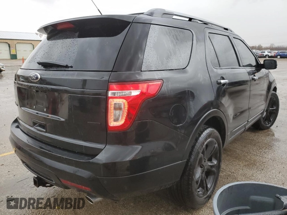 2015 Ford Explorer Limited with VIN 1FM5K8F88FGA70076, listed as a Copart auction lot 49781695 with 158,196 mi miles and Salvage Title. Bid and sale history available at DreamBid. Image 3.