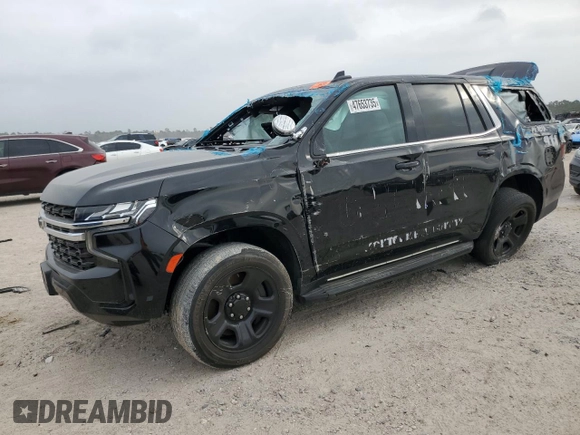 2023 Chevrolet Tahoe Commercial with VIN 1GNSCLED6PR415916, listed as a Copart auction lot 47653735 with 19,038 mi miles and Non repairable. Bid and sale history available at DreamBid. Image 1.