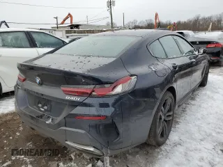2022 BMW 8 Series 840i with VIN WBAGV4C00NCK20776, listed as a Copart auction lot 37027954 with 23,338 mi miles. Bid and sale history available at carsss.com. Image 3.
