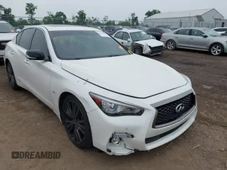 2020 Infiniti Q50 Luxe with VIN JN1EV7AR0LM255700, listed as a IAAI auction lot 42351999 with 56,382 mi miles and . Bid and sale history available at DreamBid. Image 1.