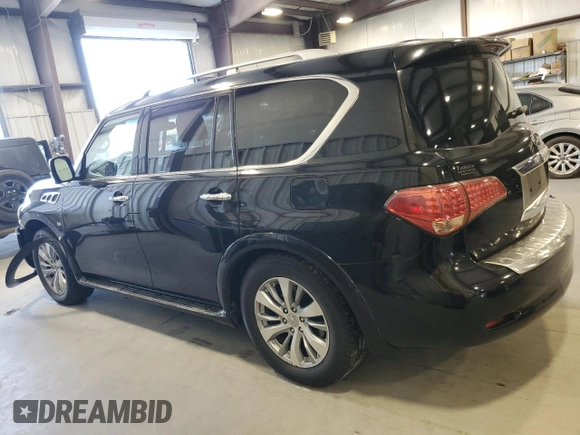2017 Infiniti QX80 with VIN JN8AZ2NF7H9642780, listed as a Copart auction lot 69641934 with 183,704 mi miles and Salvage Title. Bid and sale history available at carsss.com. Image 2.