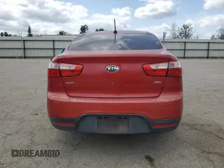 2013 Kia Rio LX with VIN KNADM4A38D6281874, listed as a Copart auction lot 51134385 with 168,379 mi miles and Clean Title. Bid and sale history available at carsss.com. Image 6.