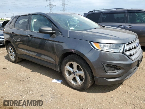 2017 Ford Edge SE with VIN 2FMPK4G91HBB33828, listed as a Copart auction lot 58813755 with 54,248 mi miles and Salvage title. Bid and sale history available at DreamBid. Image 4.