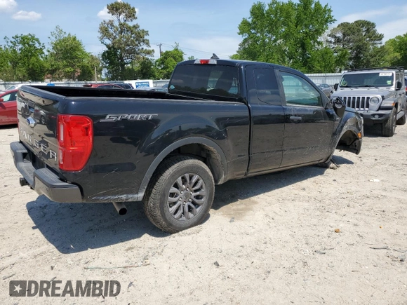 2021 Ford Ranger XL with VIN 1FTER1EH6MLD79123, listed as a Copart auction lot 54138215 with 31,759 mi miles and Salvage title. Bid and sale history available at DreamBid. Image 3.