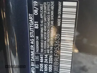 2020 Mercedes-Benz C 300 z VIN WDDWJ8EB9LF953636, wystawiony jako Copart lot #46706875 z przebiegiem 95 919 mil mil oraz Szkoda całkowita • Salvage title. Historia ofert i sprzedaży dostępna na DreamBid. Obrazek 12.