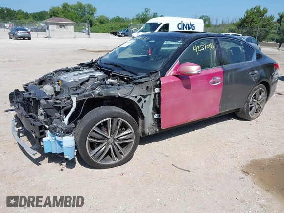 2015 Infiniti Q50 Premium with VIN JN1BV7AR4FM403290, listed as a IAAI auction lot 42570583 with 132,878 mi miles and . Bid and sale history available at DreamBid. Image 17.