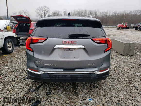 2020 GMC Terrain SLT with VIN 3GKALVEV9LL176943, listed as a Copart auction lot 44705425 with 105,805 mi miles and Non Repairable. Bid and sale history available at carsss.com. Image 6.