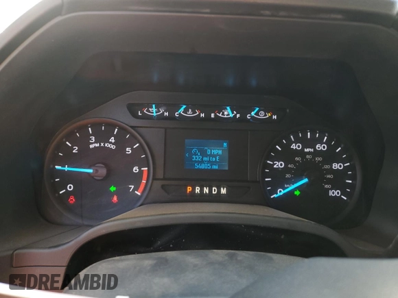 2022 Ford F-250 XL with VIN 1FT7X2AN6NED54339, listed as a Copart auction lot 50990255 with 54,805 mi miles and Salvage title. Bid and sale history available at DreamBid. Image 9.