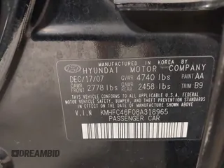 2008 Hyundai Azera Limited с VIN KMHFC46F08A318965, выставлен на аукционе IAAI как лот 42145858 с пробегом 190 533 миль миль и . История ставок и продаж доступна на DreamBid. Изображение 9.