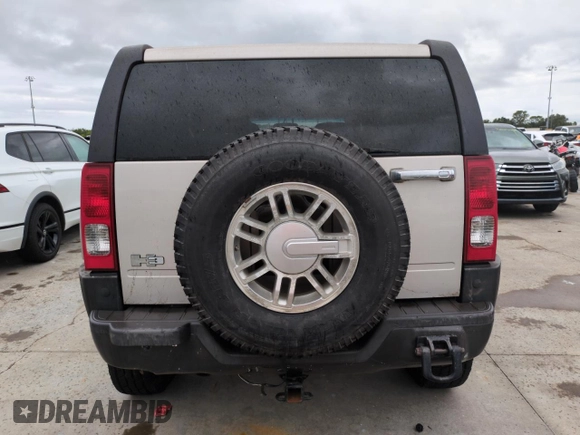 2006 Hummer H3 with VIN 5GTDN136968257640, listed as a Copart auction lot 74753394 with Not Provided miles and Salvage Title. Bid and sale history available at DreamBid. Image 6.