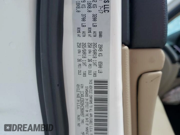 2017 Jeep Grand Cherokee Limited with VIN 1C4RJEBG9HC960097, listed as a Copart auction lot 53997655 with 64,927 mi miles and Clean Title. Bid and sale history available at carsss.com. Image 13.