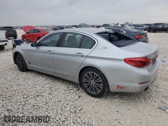 2018 BMW 5 Series 530e xDrive with VIN WBAJB1C58JB084292, listed as a Copart auction lot 51213575 with 105,277 mi miles and Clean title. Bid and sale history available at DreamBid. Image 2.