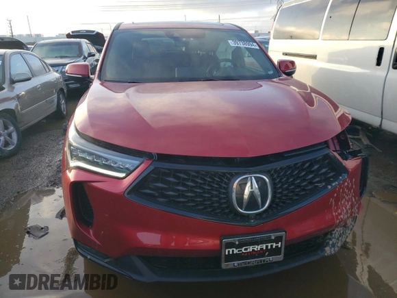2023 Acura RDX w/A-Spec Advance Package with VIN 5J8TC2H89PL008523, listed as a Copart auction lot 39738994 with 11,503 mi miles. Bid and sale history available at carsss.com. Image 5.