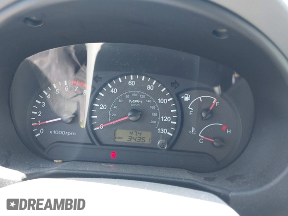 2005 Hyundai Accent GLS with VIN KMHCG45C75U658672, listed as a IAAI auction lot 42107140 with 34,351 mi miles. Bid and sale history available at carsss.com. Image 7.