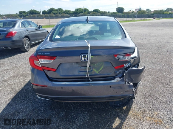 2022 Honda Accord Touring with VIN 1HGCV3F91NA031010, listed as a IAAI auction lot 40302407 with 18,820 mi miles and . Bid and sale history available at DreamBid. Image 16.