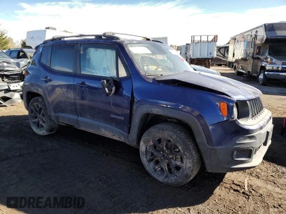 2018 Jeep Renegade Altitude with VIN ZACCJBBHXJPG69719, listed as a Copart auction lot 80353244 with Not provided miles and Salvage title. Bid and sale history available at DreamBid. Image 4.