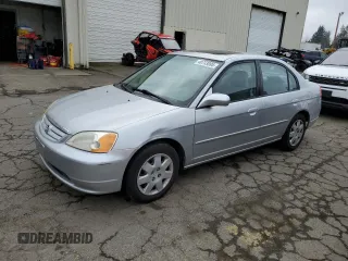 2002 Honda Civic z VIN JHMES26842S001599, wystawiony jako Copart lot #48733095 z przebiegiem 112 849 mil mil oraz Czysty tytuł • Clean title. Historia ofert i sprzedaży dostępna na DreamBid. Obrazek 1.