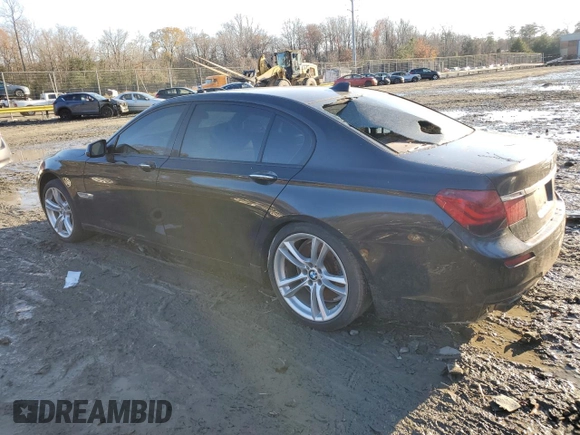 2012 BMW 7 Series 750Li with VIN WBAKB8C57CC964250, listed as a Copart auction lot 41450935 with 56,429 mi miles and Non repairable. Bid and sale history available at DreamBid. Image 2.