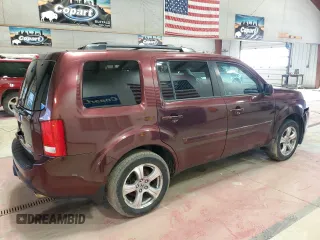2012 Honda Pilot EX-L with VIN 5FNYF4H75CB051722, listed as a Copart auction lot 51351205 with 91,520 mi miles and Salvage Title. Bid and sale history available at DreamBid. Image 3.