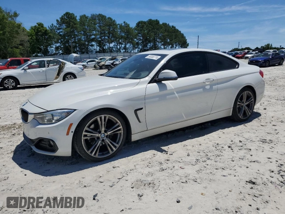 2017 BMW 4 Series 430i xDrive with VIN WBA4R9C3XHK878808, listed as a Copart auction lot 58300774 with 145,067 mi miles and Salvage Title. Bid and sale history available at DreamBid. Image 1.