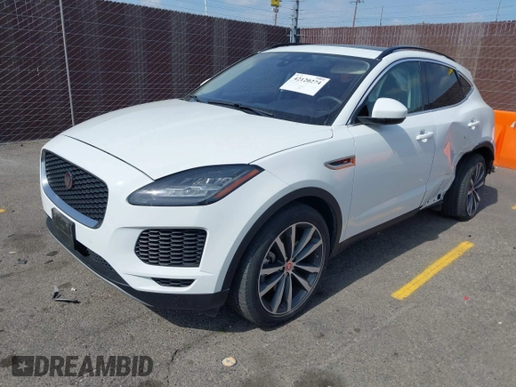 2019 Jaguar E-Pace SE with VIN SADFP2FX8K1Z70007, listed as a IAAI auction lot 42120274 with 32,487 mi miles and . Bid and sale history available at DreamBid. Image 2.
