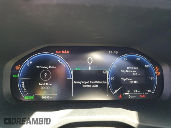 2024 Toyota RAV4 Hybrid XSE with VIN JTME6RFV2RJ047582, listed as a Copart auction lot 63658395 with 26,345 mi miles and Salvage title. Bid and sale history available at DreamBid. Image 9.