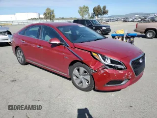 2016 Hyundai Sonata Hybrid Limited with VIN KMHE34L11GA009587, listed as a Copart auction lot 48520245 with 78,609 mi miles and Salvage Title. Bid and sale history available at carsss.com. Image 4.