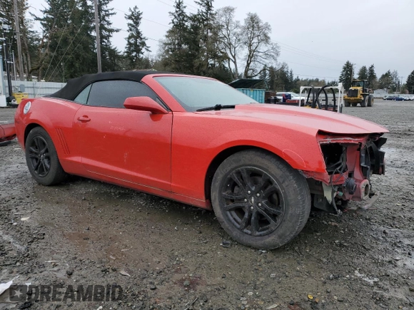 2013 Chevrolet Camaro LT with VIN 2G1FB3D32D9110529, listed as a Copart auction lot 50945235 with 166,837 mi miles and Salvage title. Bid and sale history available at DreamBid. Image 4.