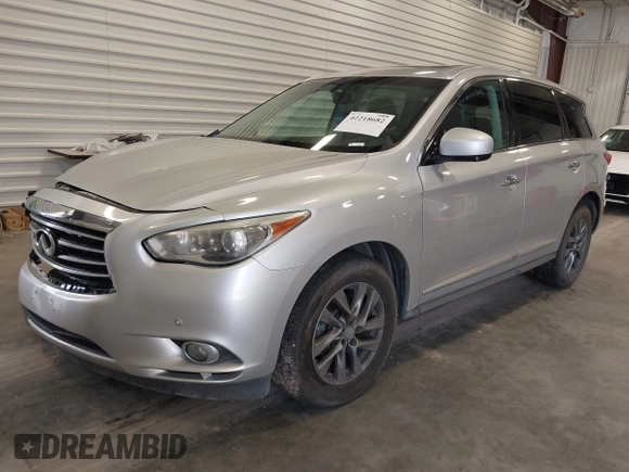 2013 Infiniti JX35 with VIN 5N1AL0MM1DC331291, listed as a IAAI auction lot 42218682 with 218,366 mi miles and . Bid and sale history available at DreamBid. Image 2.