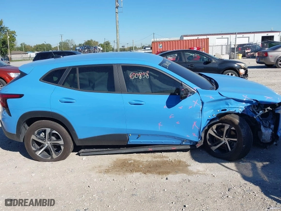 2024 Chevrolet Trax 1RS with VIN KL77LGE27RC070791, listed as a IAAI auction lot 40522366 with 26,823 mi miles. Bid and sale history available at carsss.com. Image 14.