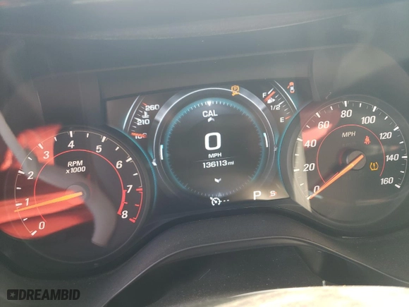 2017 Chevrolet Camaro 2LT with VIN 1G1FD3DSXH0136829, listed as a Copart auction lot 84184794 with 136,113 mi miles and Salvage Title. Bid and sale history available at carsss.com. Image 9.