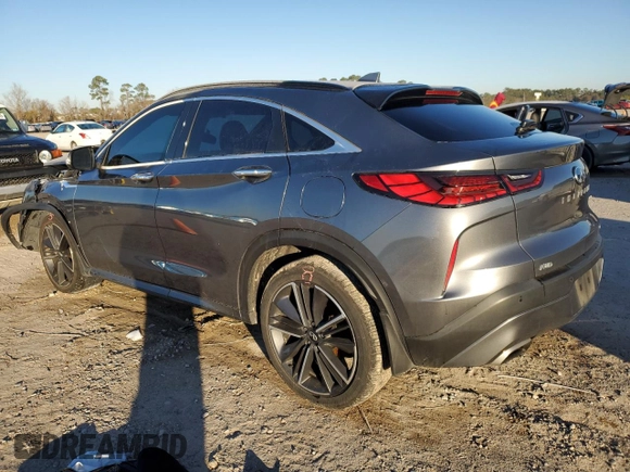 2023 Infiniti QX55 Luxe z VIN 3PCAJ5JR2PF112046, wystawiony jako Copart lot #41748665 z przebiegiem 26 500 mil mil oraz Szkoda całkowita • Salvage title. Historia ofert i sprzedaży dostępna na DreamBid. Obrazek 2.