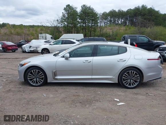 2018 Kia Stinger Premium with VIN KNAE25LA2J6036690, listed as a IAAI auction lot 41838574 with 113,109 mi miles. Bid and sale history available at carsss.com. Image 14.