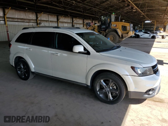2015 Dodge Journey Crossroad with VIN 3C4PDCGG9FT631347, listed as a Copart auction lot 53991675 with 77,084 mi miles and Salvage Title. Bid and sale history available at DreamBid. Image 4.
